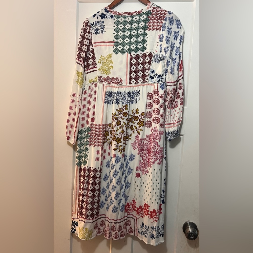 Anthropologie Westerly Patchwork Midi Daniel Rain… - image 5